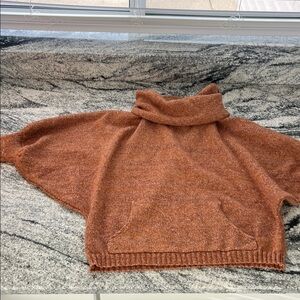 Cozy Orange Turtleneck Sweater